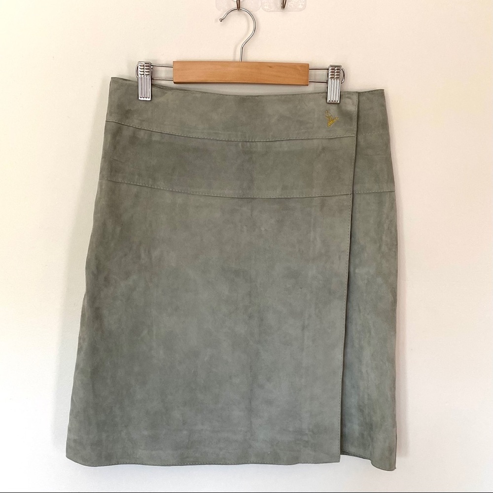 Beymen Club Suede Wrap Skirt NWOT